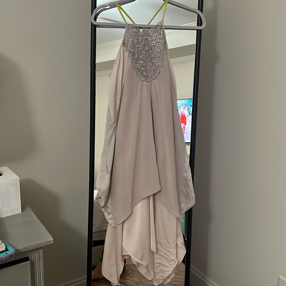 Rebecca Taylor eyelet slip dress NEW moonlight color